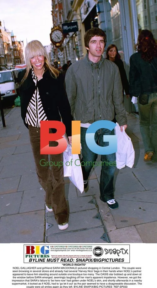 Noel Gallagher Shopping with Girlfriend