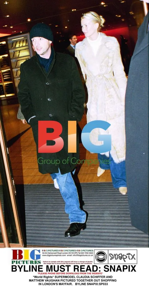 Claudia Schiffer and Matthew Vaughan Shopping in London