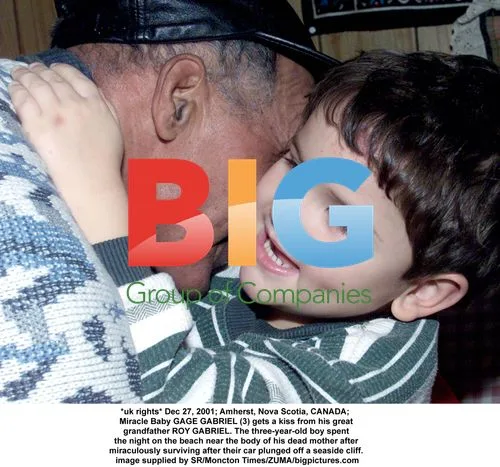 Miracle Baby GAGE GABRIEL gets kiss from great grandfather