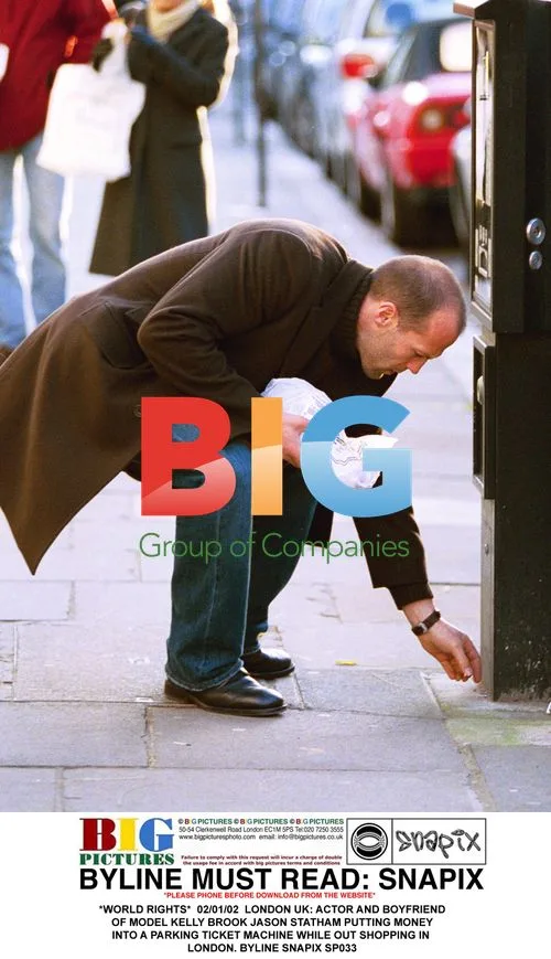 Jason Statham Pays for Parking in London