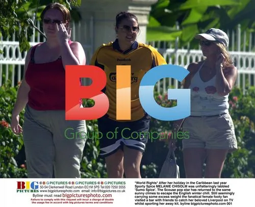 Sporty Spice Melanie Chisolm in Caribbean