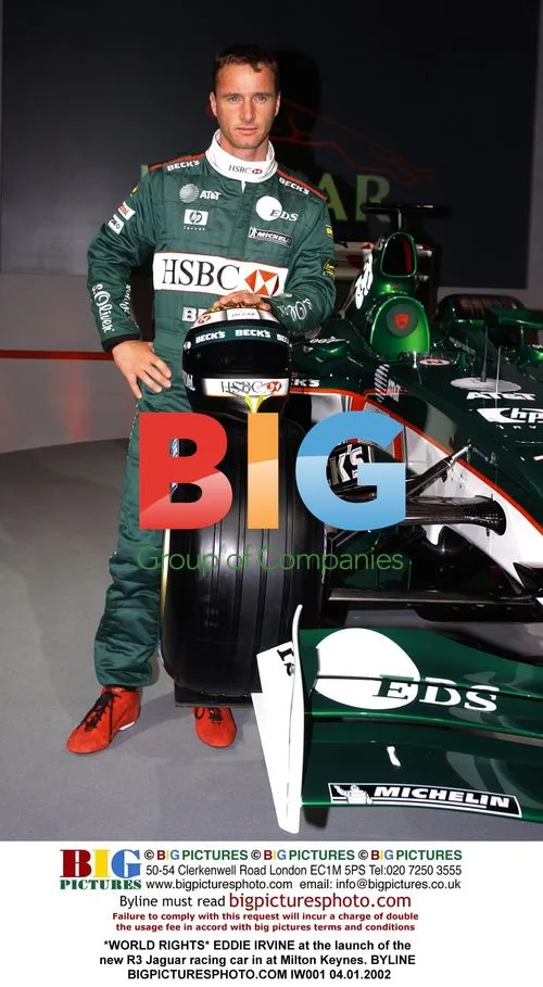 EDDIE IRVINE at Jaguar R3 launch