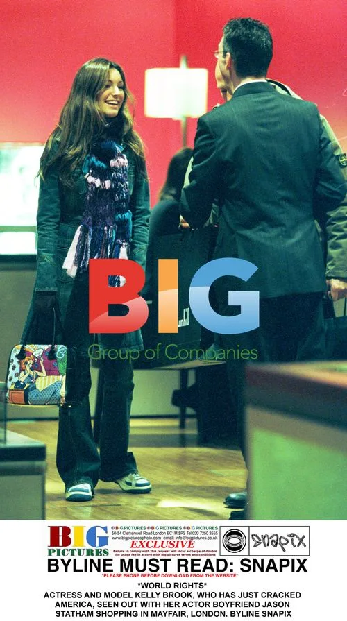 Kelly Brook and Jason Statham Shopping in Mayfair