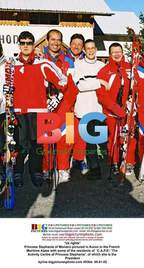 Princess Stephanie of Monaco at Auron Ski Center