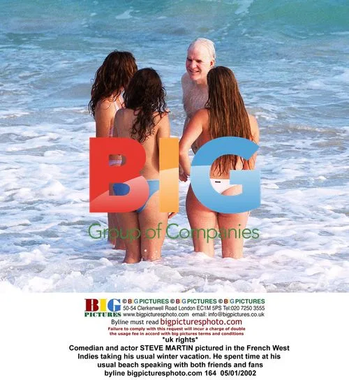 Steve Martin vacations in French West Indies