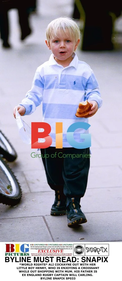 Ali Cockayne and son Henry out shopping