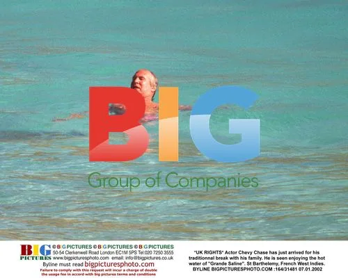 Chevy Chase Enjoys Hot Water in St Barthelemy