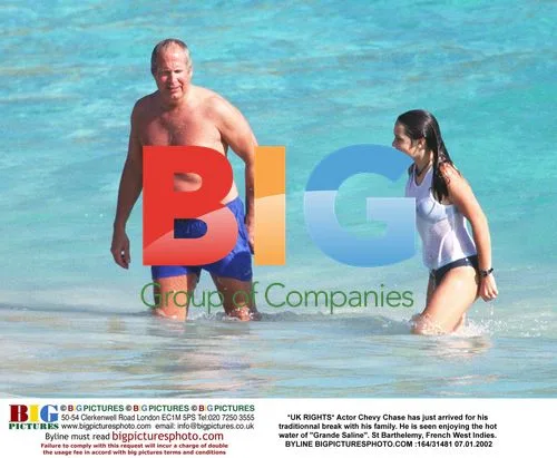 Chevy Chase enjoys hot water in St Barthelemy