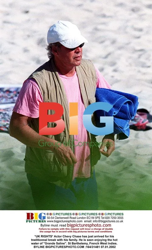 Chevy Chase on family vacation in St Barthelemy