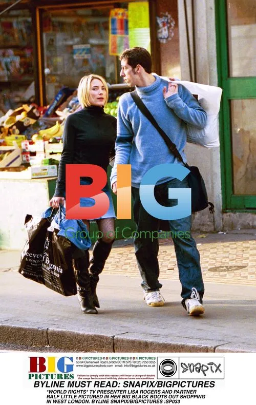 TV Presenter Lisa Rogers Shopping in London