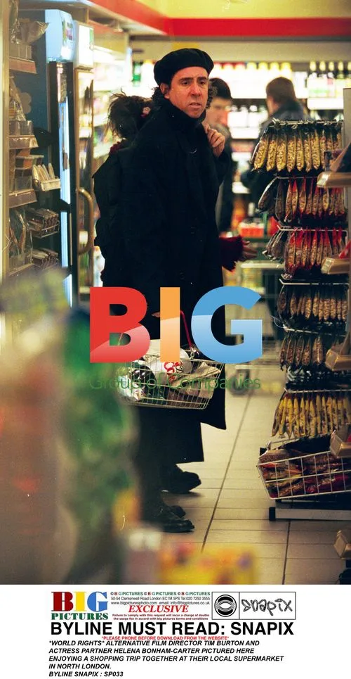 Tim Burton and Helena Bonham-Carter Shopping