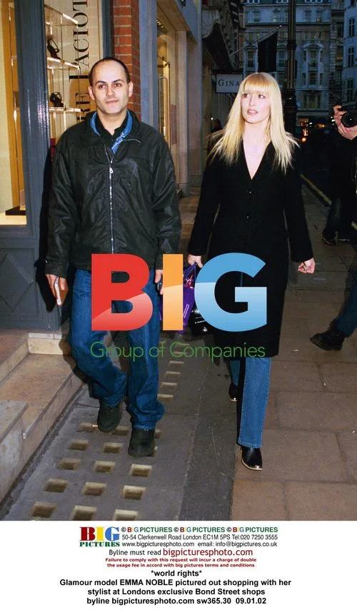 Glamour Model Emma Noble Shops on Bond Street