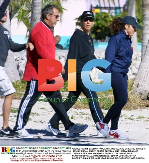 Gloria Estefan and Emillio Estefan on Miami Beach