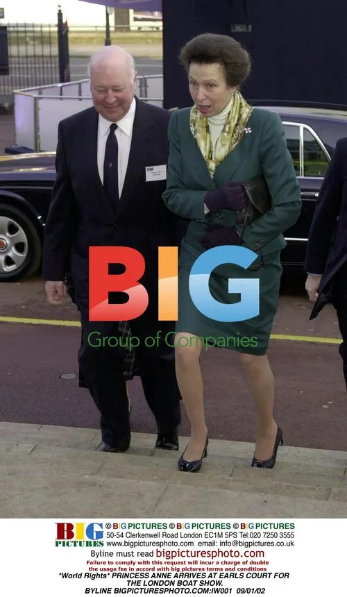 Princess Anne Arrives at Boat Show