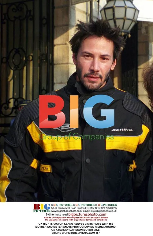 Keanu Reeves Rides Harley in Paris