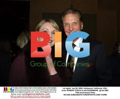 Robert Stack & wife Rosemarie at NBC 75th Anniversary Party