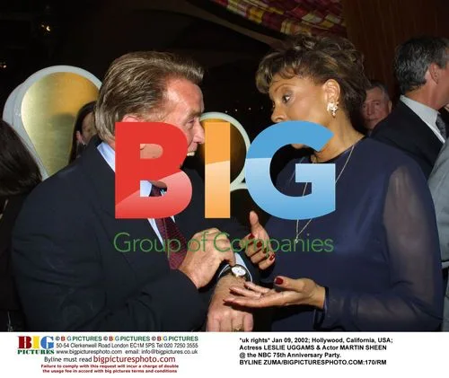 LESLIE UGGAMS & MARTIN SHEEN at NBC 75th Anniversary