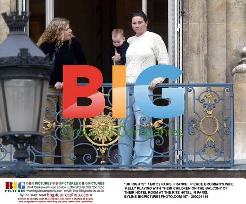 Pierce Brosnan's Wife Kelly Plays with Children at Ritz Hotel