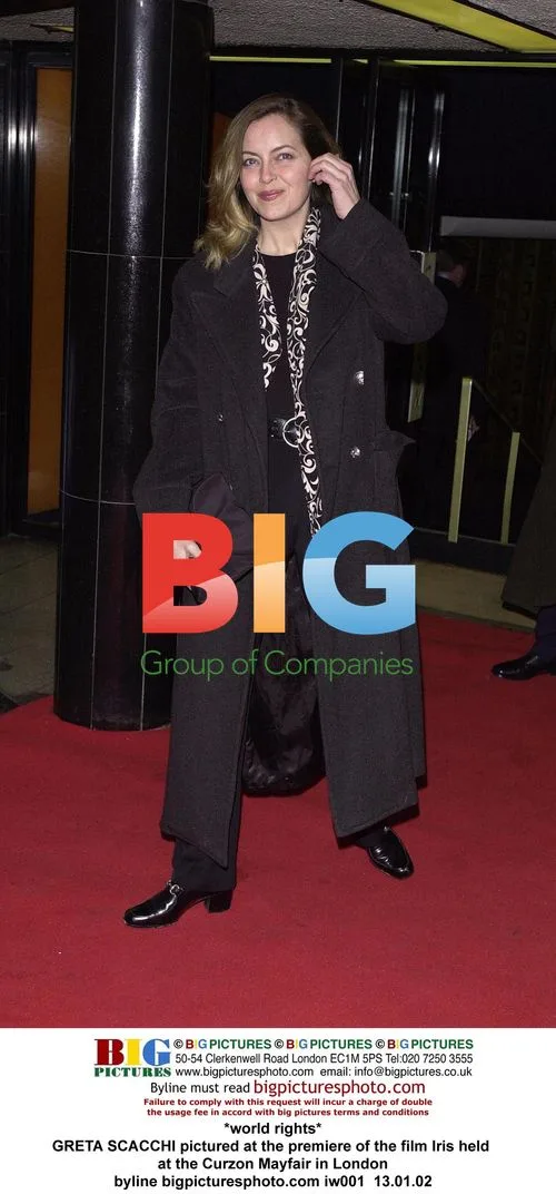 GRETA SCACCHI at Iris film premiere in London
