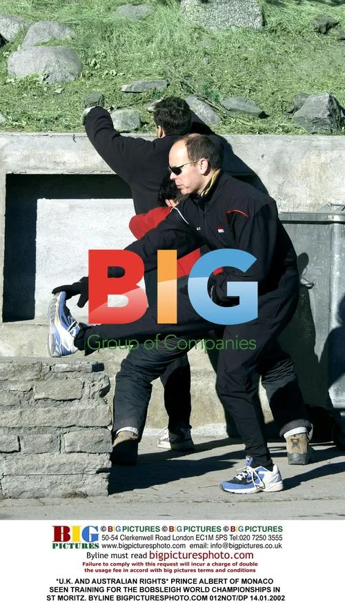 Prince Albert of Monaco Training for Bobsleigh Championships