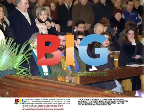 Luciano Parvarotti at Mother's Funeral