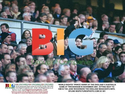 Prince Harry at Rugby Match