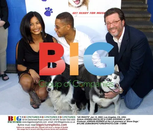 JOANNA BACALSO & CUBA GOODING Jr at 'Snow Dogs' Premiere
