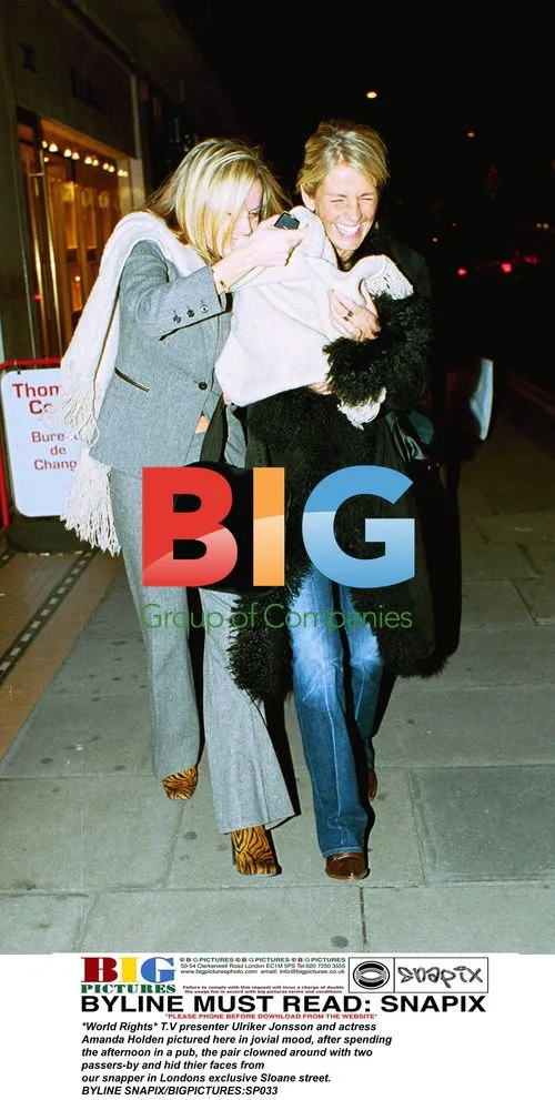 Ulriker Jonsson and Amanda Holden Clown Around