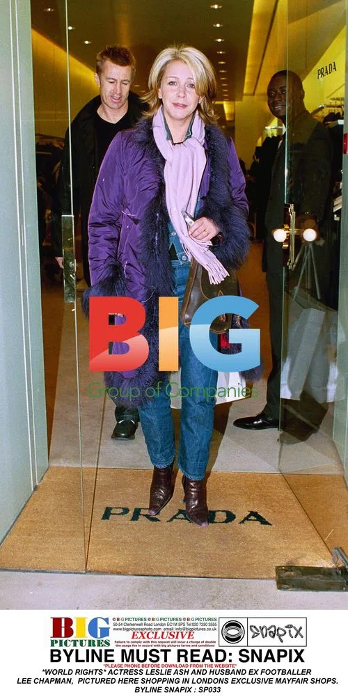 Leslie Ash and Husband Lee Chapman Shopping in Mayfair