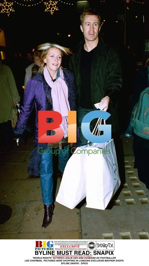 Leslie Ash and Husband Lee Chapman Shopping in Mayfair