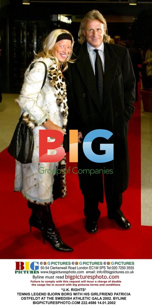 Bjorn Borg with Girlfriend at Swedish Athletic Gala 2002