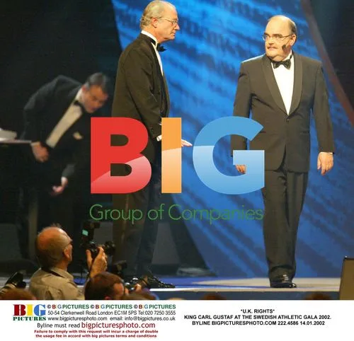 King Carl Gustaf at Swedish Athletic Gala 2002