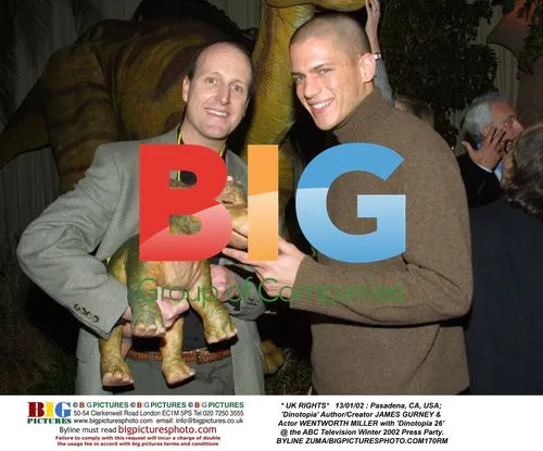 James Gurney and Wentworth Miller at 'Dinotopia' Press Party