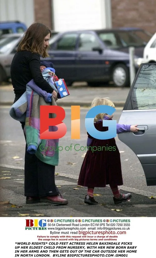 COLD FEET Actress Helen Baxindale with Children