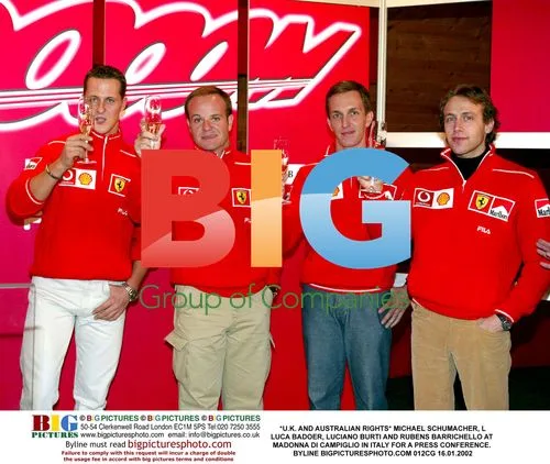 Schumacher, Badoer, Burti and Barrichello at Press Conference
