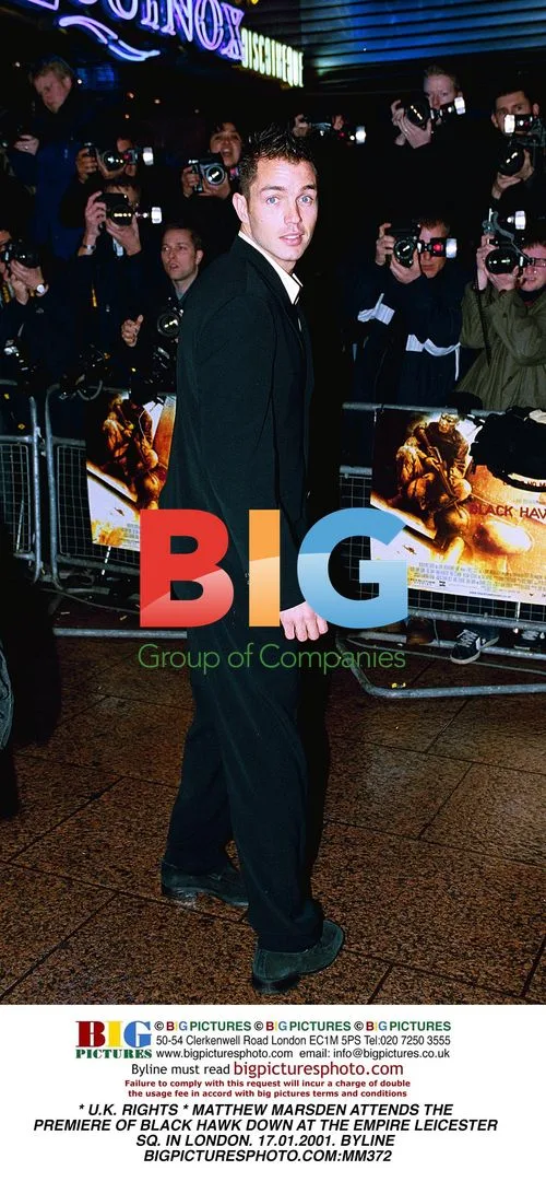 Matthew Marsden at "Black Hawk Down" Premiere