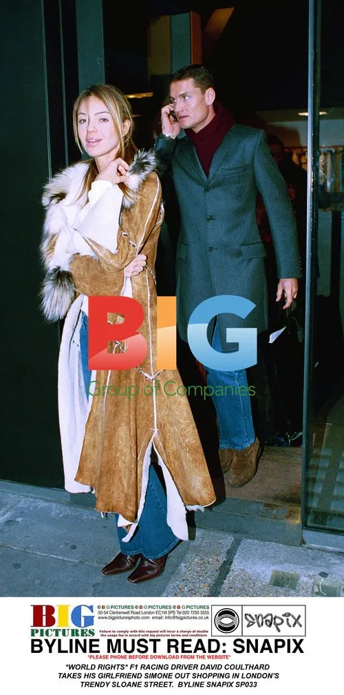 F1 Driver David Coulthard Shopping with Girlfriend