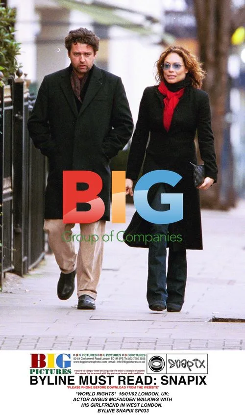 Angus McFadden out with girlfriend in West London