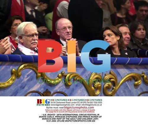 Princess Stephanie and Prince Rainer on Circus Festival Jury