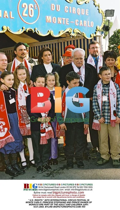 Princess Stephanie and Prince Rainer at Monte Carlo Circus Festival