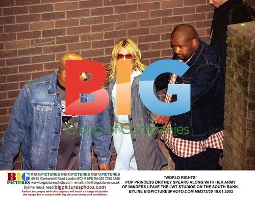 Britney Spears Leaves LWT Studios with Minders