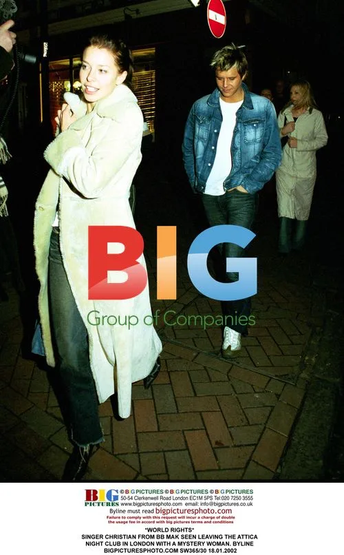 SINGER CHRISTIAN FROM BB MAK SEEN LEAVING ATTICA NIGHT CLUB IN LONDON