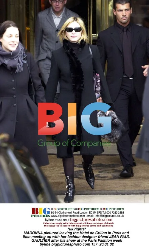 MADONNA leaving Paris hotel and meeting JEAN PAUL GAULTIER