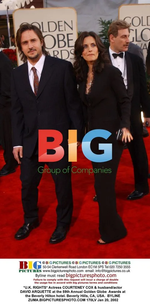 Courteney Cox & David Arquette at Golden Globes