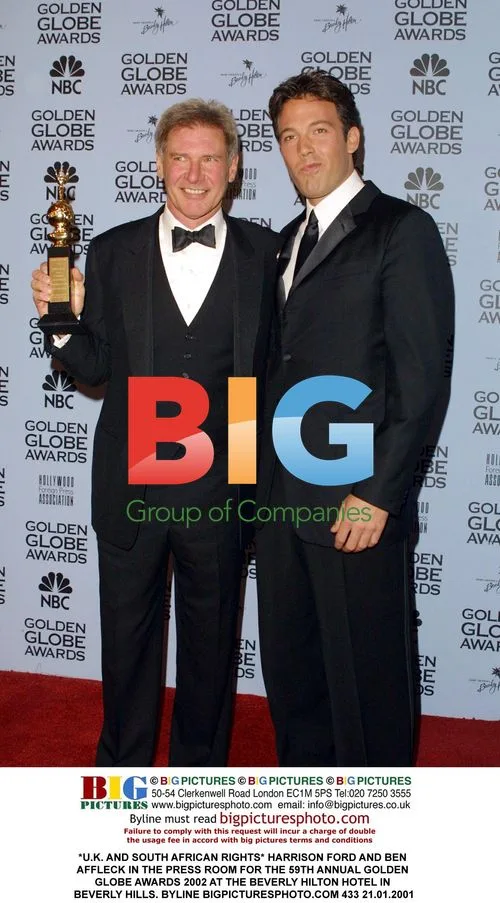 Harrison Ford and Ben Affleck at 59th Golden Globes