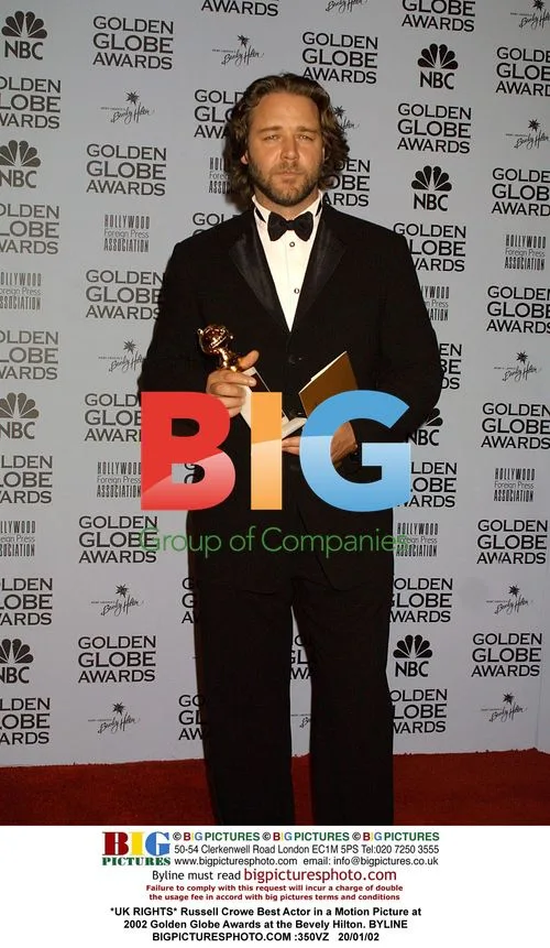 Russell Crowe Best Actor Golden Globe 2002