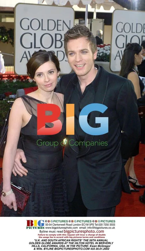 Ewan McGregor & Wife at Golden Globes
