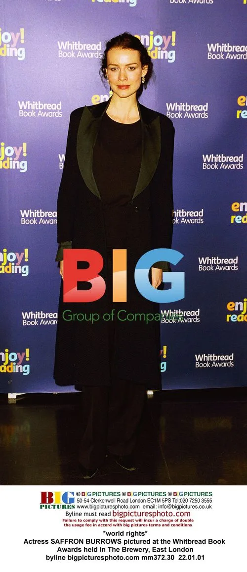 Saffron Burrows at Whitbread Book Awards