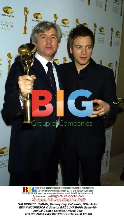 Ewan McGregor & Baz Luhrmann at Golden Satellite Awards