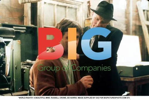 Russell Crowe and Ed Harris in "A Beautiful Mind"